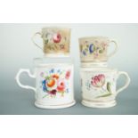 Four Victorian christening cups to the same family, two bearing the initials 'EB', one 'JB' and