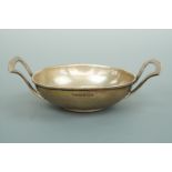 A George V silver quaich-like bowl, G H Inshaw & Co, Birmingham, 1922, 43.5g, 11.5 cm maximum