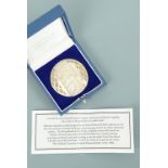 Malcolm Appleby MBE (b 1946) A limited edition silver medal commemorating the 1991 diamond jubilee