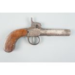 An early 19th Century pocket percussion pistol