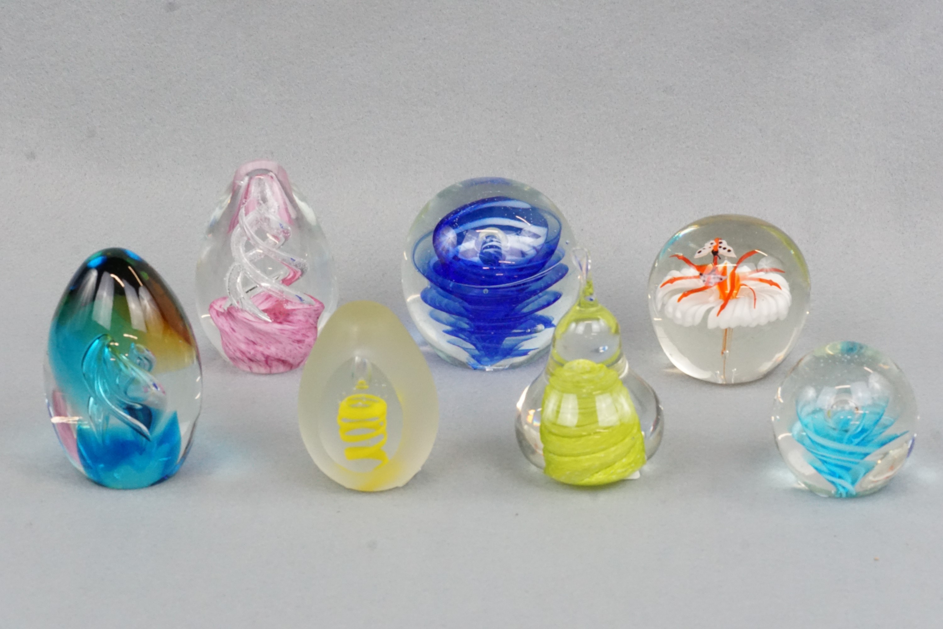 Seven various paperweights - Image 2 of 2