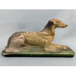 A 1940s Afghan hound, 36 x 19 cm high