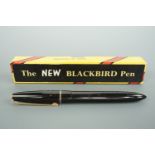 A Mabie, Todd & Co "Blackbird" fountain pen, in original carton