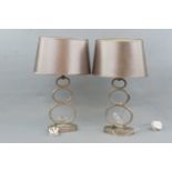 A pair of Laura Ashley contemporary table lamps, 49 cm high