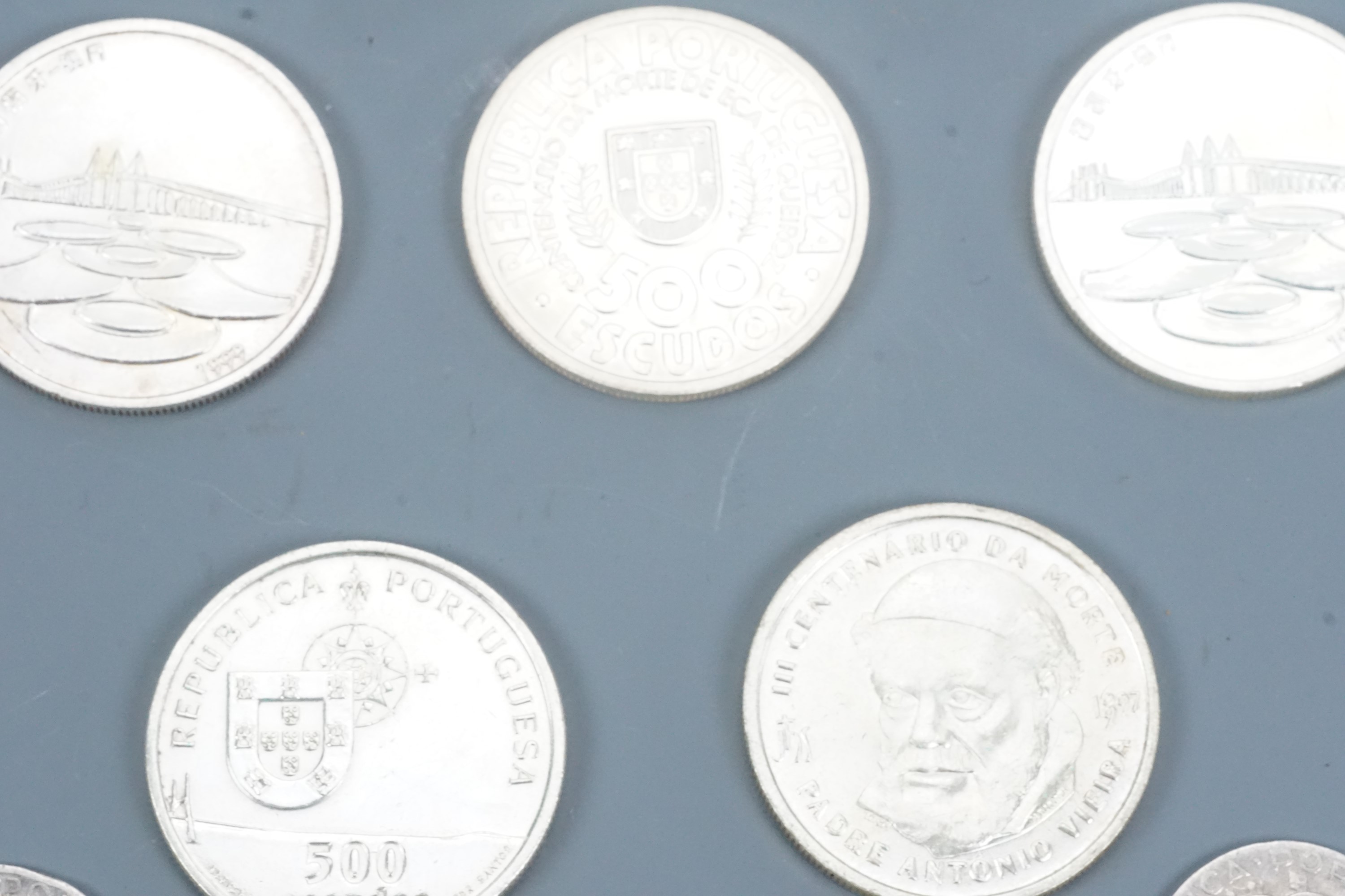 7 50 standard silver Portuguese 500 Escudos commemorative coins together with 3 650 standard - Image 3 of 4