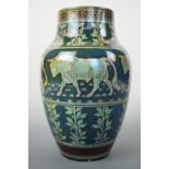 Richard Joyce for Pilkington, a Royal Lancastrian lustre vase, of shouldered form and decorated in