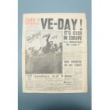 An 8 May 1945 VE Day issue of the Daily Mail