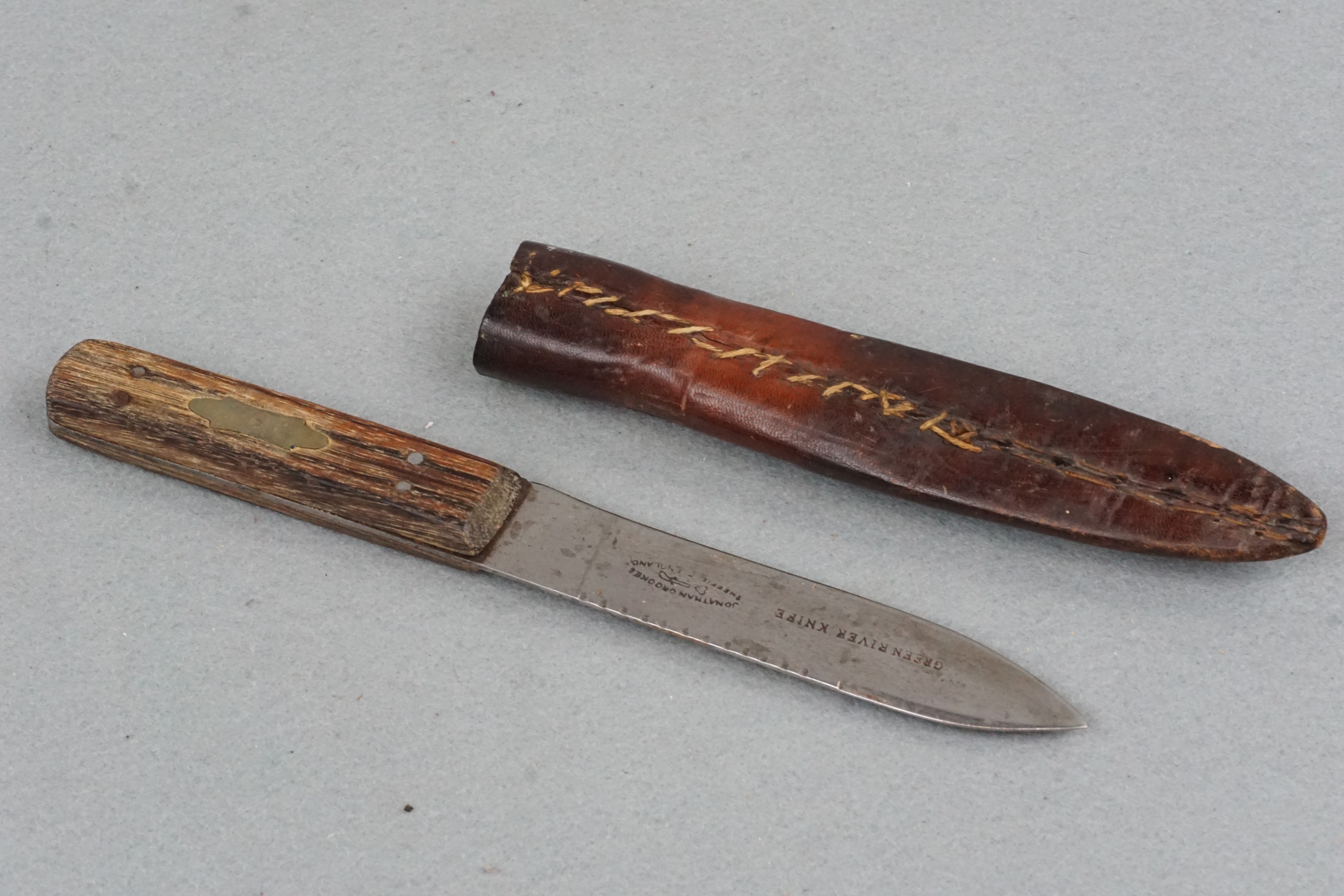 An antique Jonathan Crooks, Sheffield, Green River knife - Image 2 of 3