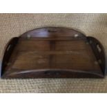 A Georgian mahogany butler's tray