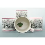 Four Vaux Brewery commemorative "frog" tankards, from a limited edition of 1750 produced by the