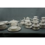 Royal Doulton Carnation tea and dinnerware, approximately 60 items