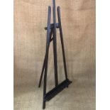 A late 19th Century Lechertier Barbe & Co artist's easel, 168 cm high