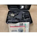 A Panasonic NV-MC10B VHS compact camcorder etc.