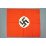 A German Third Reich small cotton flag or banner, 40 cm x 45 cm