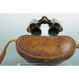 A set of late 19th / early 20th Century Zeiss binoculars, markings on the case and instrument