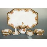 A late 19th / early 20th Century Wedgwood Imari dressing table set