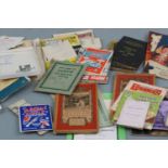 Ephemera including Boys Own, maps, concert programmes etc.