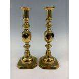 A pair of Victorian candlesticks, 29 cm high