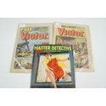 Two 1979 Victor comics and a Master Detective comic