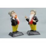 [Breweriana] Two vintage William Younger's Tartan Keg advertising figures, one (a/f)