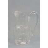 A Georgian style Edinburgh Crystal cut glass jug, etched mark to base, 21 cm