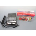 A 1980s MSC International portable radio-cassette player, model MS-3041 in original packaging,
