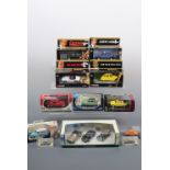 A large quantity of boxed die-cast toy vehicles, including James Bond, Mr Bean, four Century of