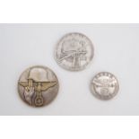 A German Third Reich 1939 Field Marshall von Mackensen commemorative, one other token / medallion