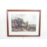 Two fine art prints of works by John Constable (1776-1837), retailed by the National Gallery London,