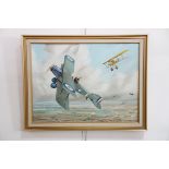 Howard Hooker (contemporary, Guild of Aviation Artists associate member) Two's Company, a Bristol
