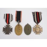 Two German Third Reich Honour Crosses together with two Kyffhauserbund medals