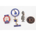 Vintage children's badges including The League of Ovaltineys and the Teddy Tail League