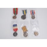 Six various French medals