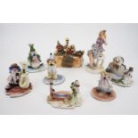 A group of mid-20th Century Italian earthenware kitsch figurines