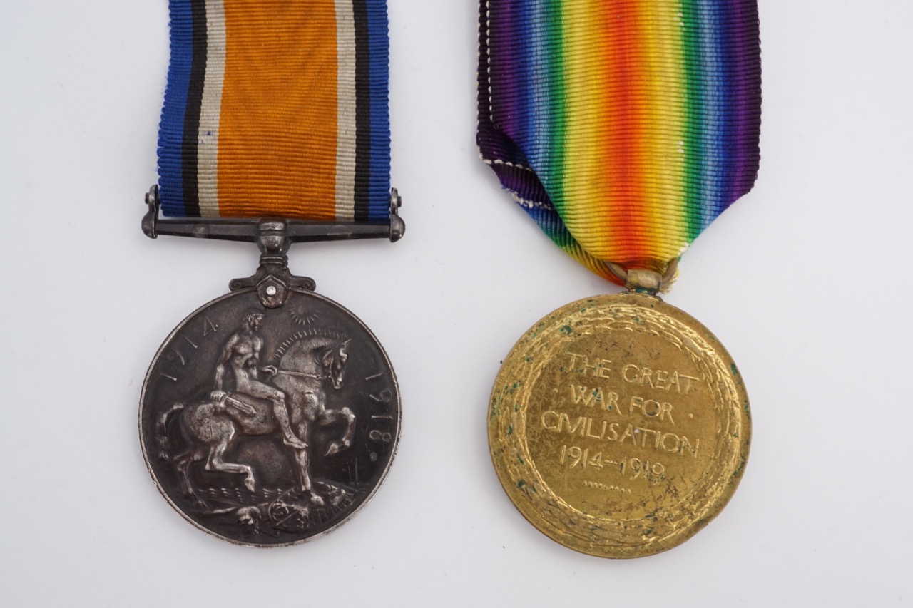 A British War and Victory medal pair to 353602 Pte W Breakwell, HLI - Image 3 of 8