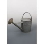 A vintage galvanized watering can, 44 cm high
