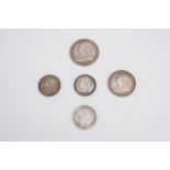 A small group of George III and Victorian silver coins