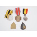 Five various Belgian medals