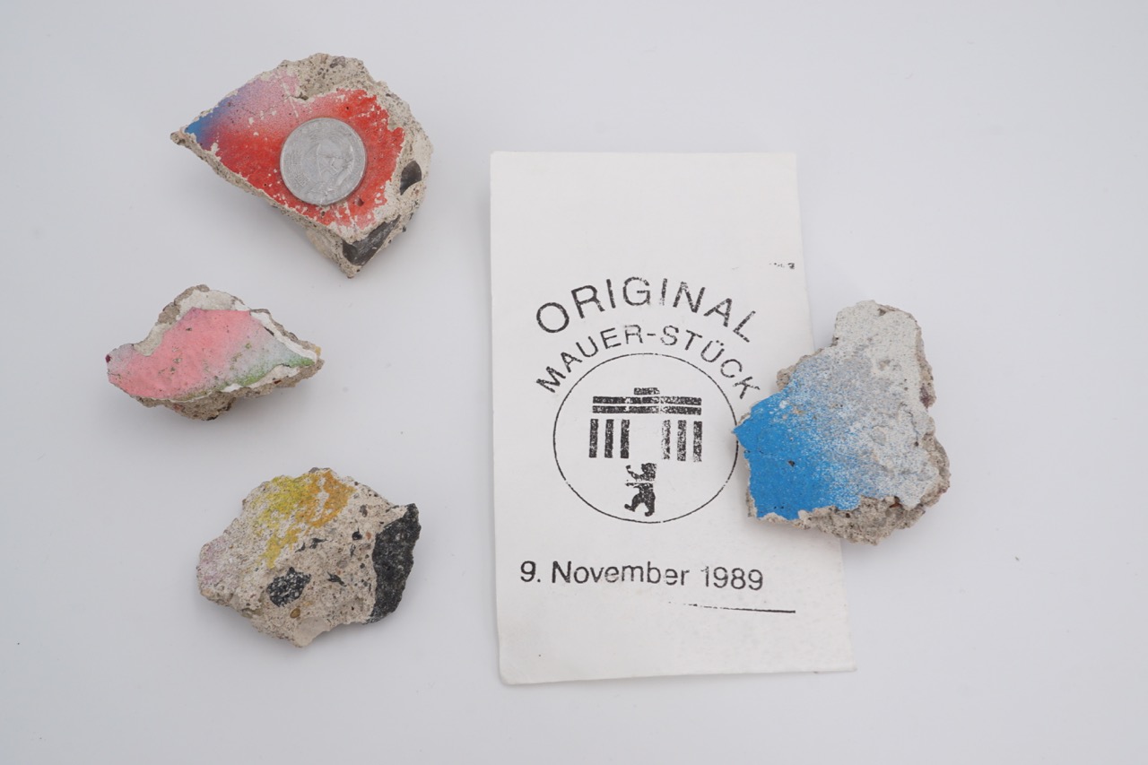 Several fragments of the Berlin Wall