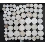 A quantity of GB and Commonwealth silver coins, 1920 - 1946, 425 g
