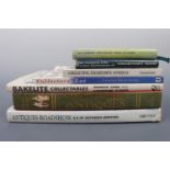 Antique reference books including Bakelite Collectables, Pocket Book of China etc.