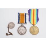 A British War and Victory medal pair to 180510 Gnr J T Taylor, Royal Artillery, together with an