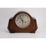 A Haller mahogany mantle clock