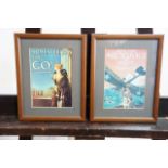 Two miniature reproduction First World War recruitment posters, including Women of Britain Say GO!