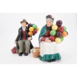 Two Royal Doulton figurines; The Balloon Man HN 1954 and The Old Balloon Seller HN 1315, tallest