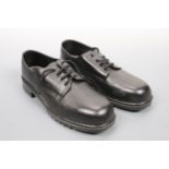 A gentleman's pair of as new Gibson Shoe industrial safety footwear, with black leather upper and