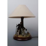 Border Fine Art, Out With The Dogs table lamp A2647
