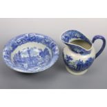 A Victoria Ware wash basin and ewer