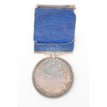 An 1891 Royal Caledonian Curling Club silver prize medal, 4 cm