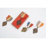 Four Great War French veterans' medals